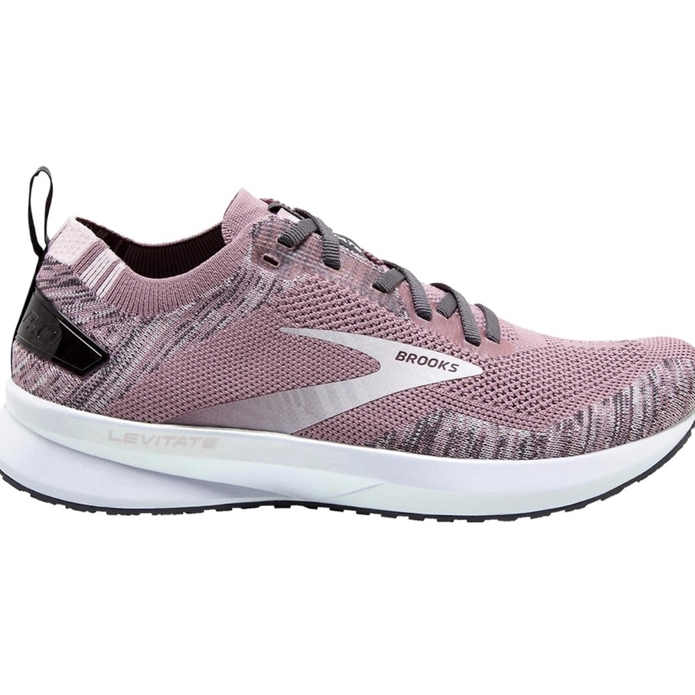 NEW Brooks Levitate 4.0 Women’s Size 8.5 Pearl Pink Gray Running Shoes. New
